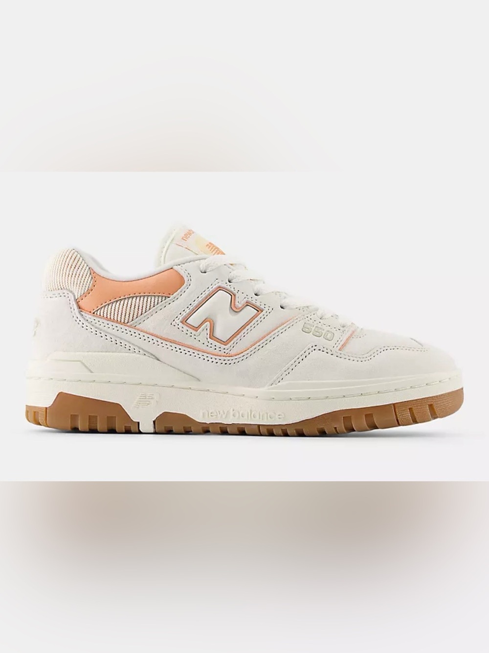 New Balance 550 Women's Sneakers in Cream & Peach Size 8.5